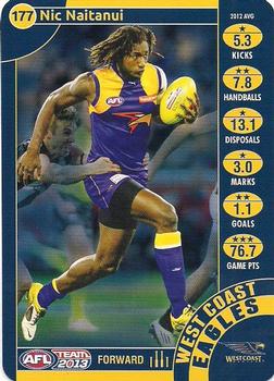 2013 Team Zone AFL Team #177a Nick Naitanui Front